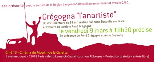 Gregogna carton d'invitation au film d'Anne Desanlis à Paris en 2007.jpg