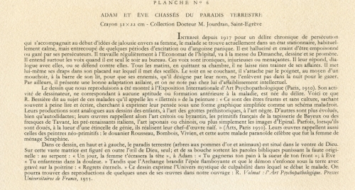 anonymes naïfs,art brut,art psychopathologique,robert volmat,hôpital ste-anne,expressions de la folie,louis g.b.,le douanier rousseau,la carriole du père junier,foire de la bastille,adam et eve,paradis,dieu,éléphants