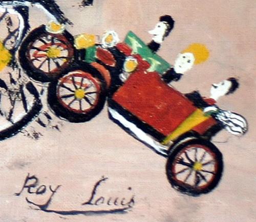 Louis Roy, détail d'un tableau sans titre (l'enterrement accidenté), sans date (années 60-70),coll privée, Paris, ph.B.Montpied.jpg