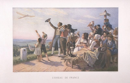 art naïf,henri rogy,revanche,alsace-lorraine occupée,patriotisme,guerre de 14-18,oiseau de france,alfred bettanier,copie populaire,réalisme et art naïf,kobus