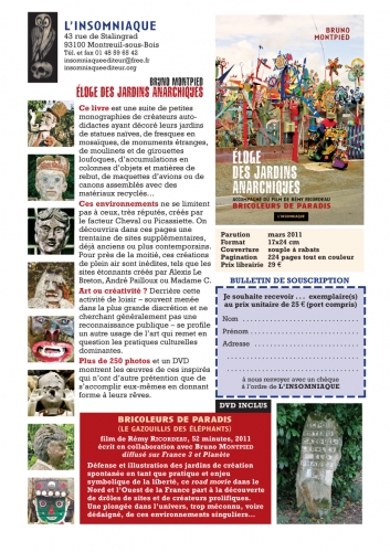 Avis de souscription pour L'Eloge des Jardins Anarchiques, Editions de l'Insomniaque.jpg