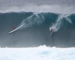 Big Surf at Waimea Bay