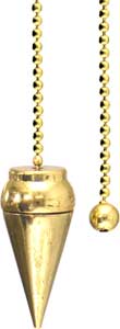 BRASS CHAMBERED PENDULUM