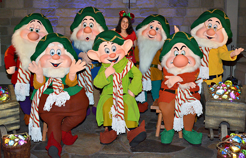 Meeting the Seven Dwarfs at Disney World