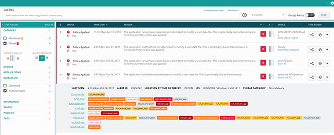 infosec products January 2018