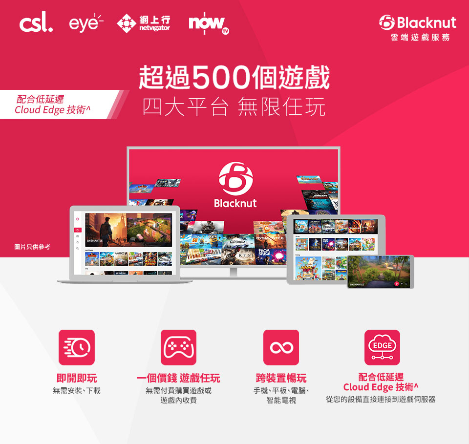 Blacknut 雲端遊戲服務計劃 超過500個遊戲 四大平台 無限任玩