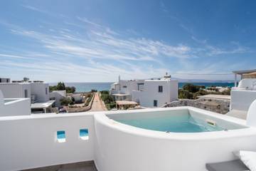 Villa for 6 people, with balcony and hot tub, with pets in Naxos