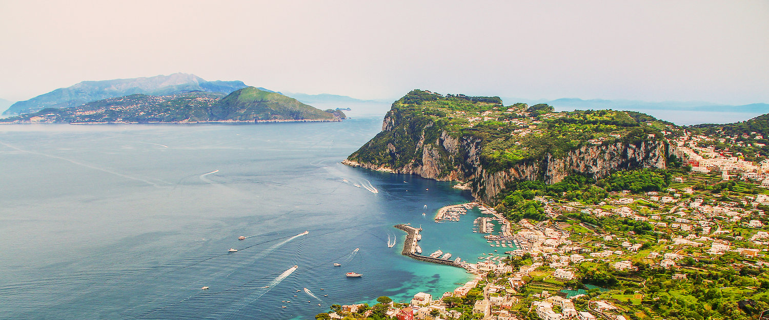 Wonderful view over the Italian municipality of Anacapri