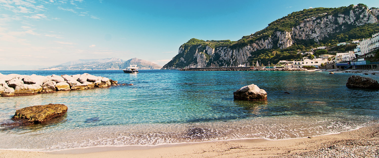 On the beach of Capri