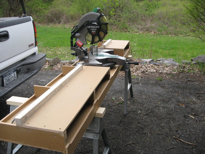 miter saw bench plans, DIY