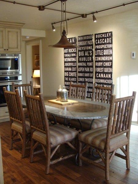 modern rustic dining rooms