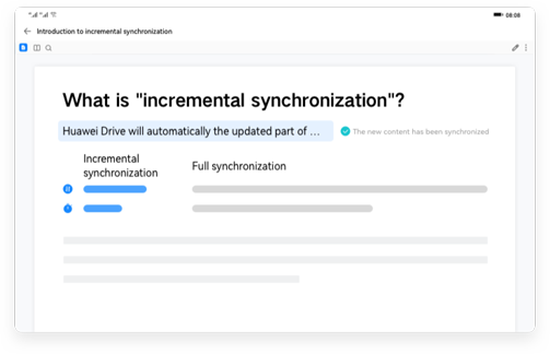 Save time, with smart syncing