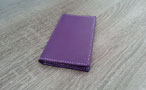 Leather wallet for men - Card holder model- Ultra Violet