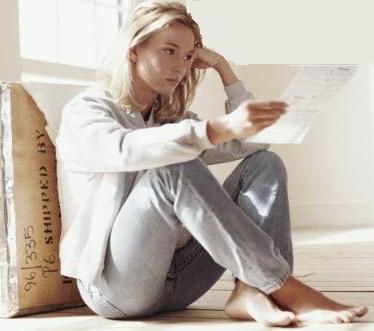 Girl reading a letter