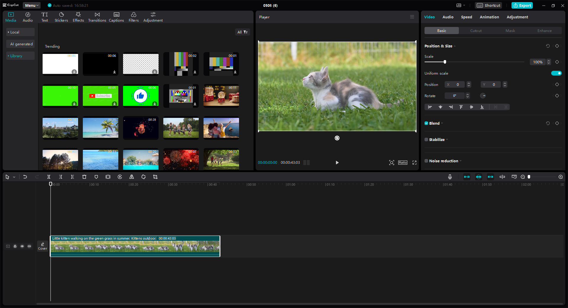 CapCut video editor