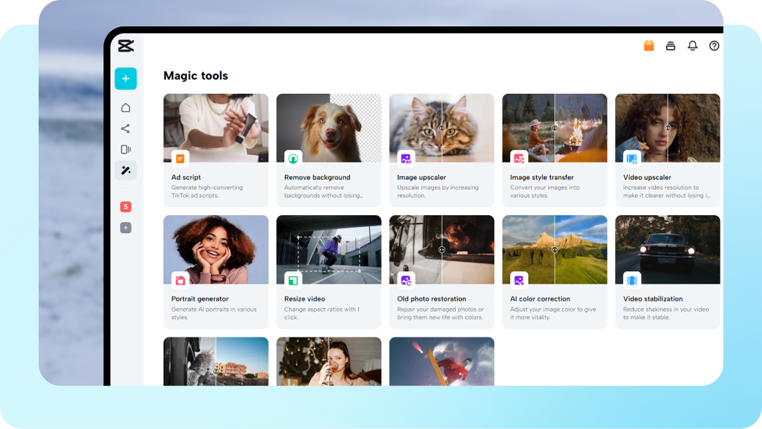 AI-powered magic tools wrapped in an intuitive interface
