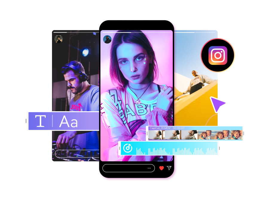 Instagram Video Editor om rollen en verhalen te maken