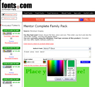 Fonts.com using ColorPop