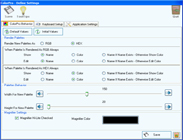 Settings - ColorPro Behavior