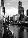 Picture Title - Melbourne Morning in Black and White