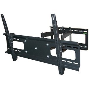 Black Dual Arm Tilt / Swivel Extension Wall Mount Bracket for LCD LED Plasma DLP HDTV TV 37 - 63 inches screen