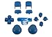 Blue buttons, D-pad, Start/Back, R1/R2/L1/L2, Thumbstick set for Playstation 3 controller (Square, Triangle, X, Circle) Custom mod (PS3)  : image