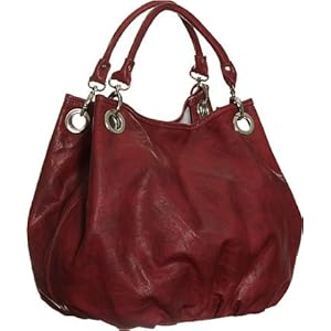 Large ''Brianna'' Bucket Bag By Vitalio - Black, Brown or Red