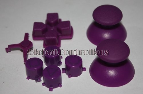 2sets/lot, Purple PS3 Controller Mod Kit - Buttons, DPad, Thumbsticks - PS3 MOD