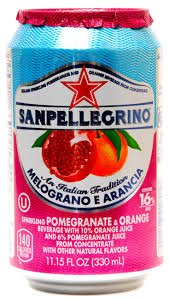 San Pellegrino Melograno E Arancia (Pomegranate & Orange) 11.15 Fl Oz 6 Pack