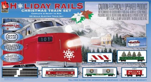 Trains HO Scale Holiday Rails Electric Train Set #8198 Best quality 