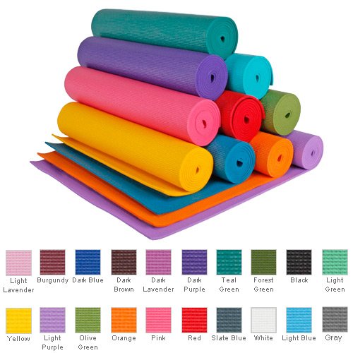 YogaAccessories (TM) 1/4'' Extra Thick High Density Yoga Mat (Phthalate Free) - Jasmine Green