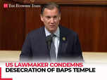 Congressman Souzzi condemns desecration of BAPS temple in US:Image