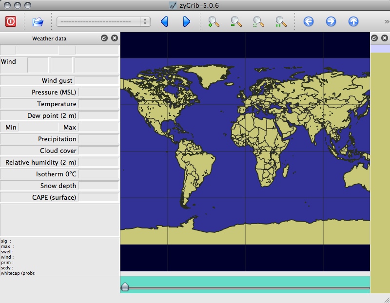 zyGrib 5.0 : Main window