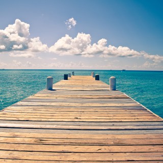 jorge quinteros - wooden dock ipad wallpaper