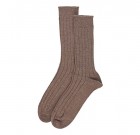 Cashmere Ribbed Socks Otter