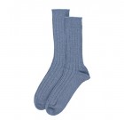 Mens Cashmere Ribbed Socks Delph