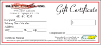 Gift Certificate