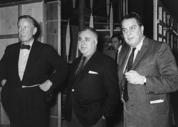 Ian Fleming,  Harry Salzman and Ailbert R. Broccoli