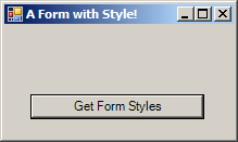 Control style: resize and redraw