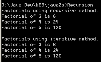 A simple example of recursion