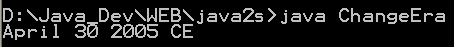 Formatting Messages: Change Era