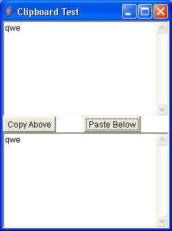 Taken from the Sun documentation on Clipboard API