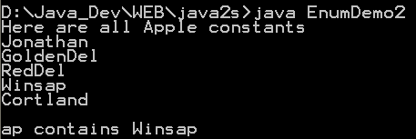 Use the built-in enumeration methods.