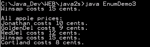 Use an enum constructor, instance variable, and method.