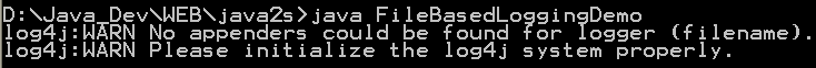 log4j: File Based Logg Demo