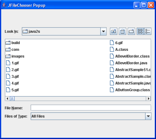FileChooser Demo