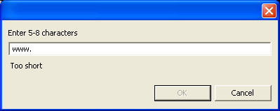 JFace's InputDialog