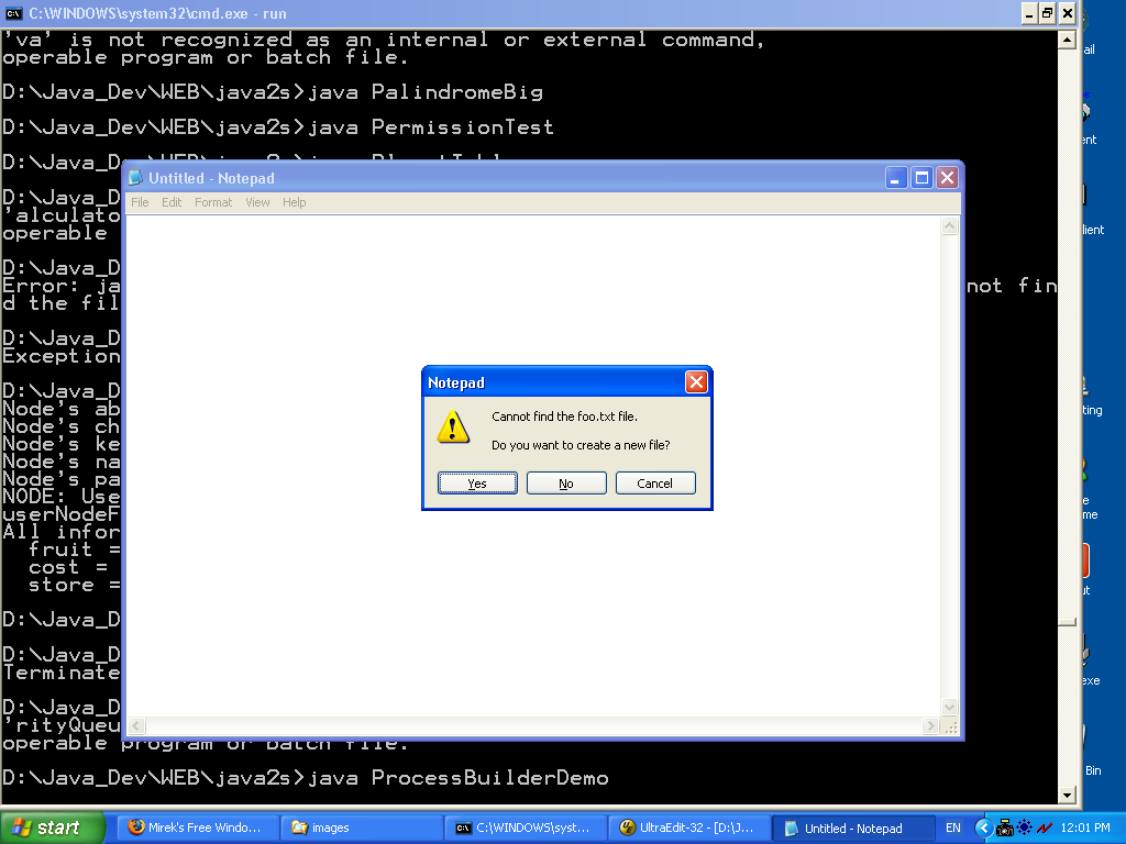 How to execute an external program