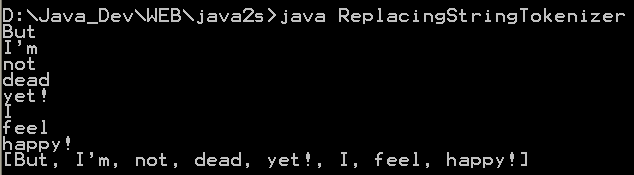 Replacing String Tokenizer