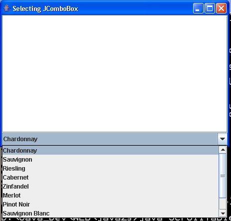 Selecting Combo Sample